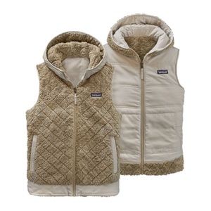 Patagonia Reversible Los Gatos Hood Vest El Cap Khaki